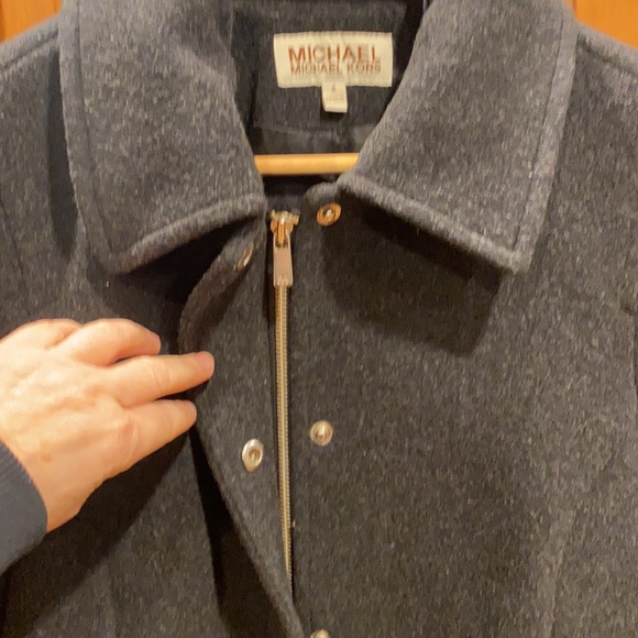 Michael Kors charcoal gray wool coat - Picture 3 of 9